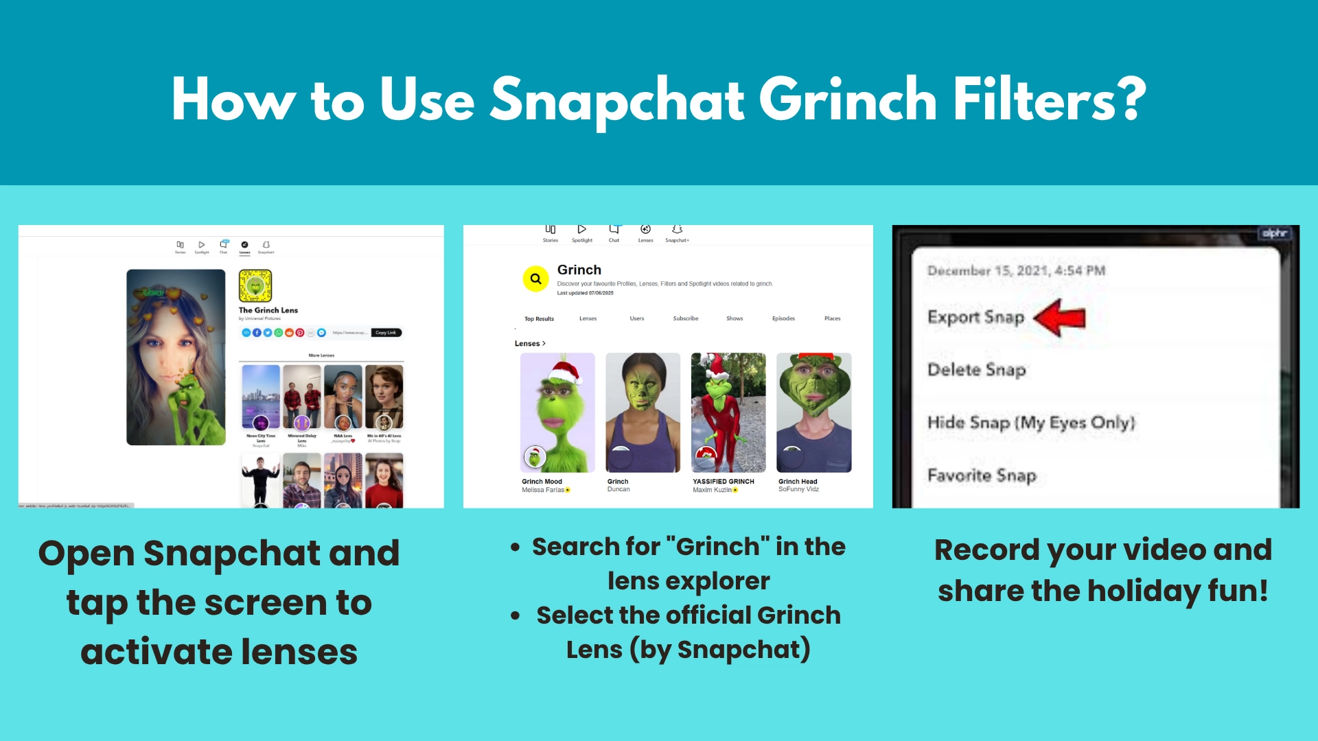 Grinch Filter Snapchat 1