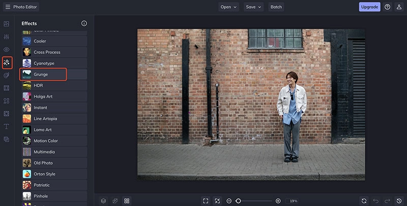 Grunge Effect BeFunky Upload