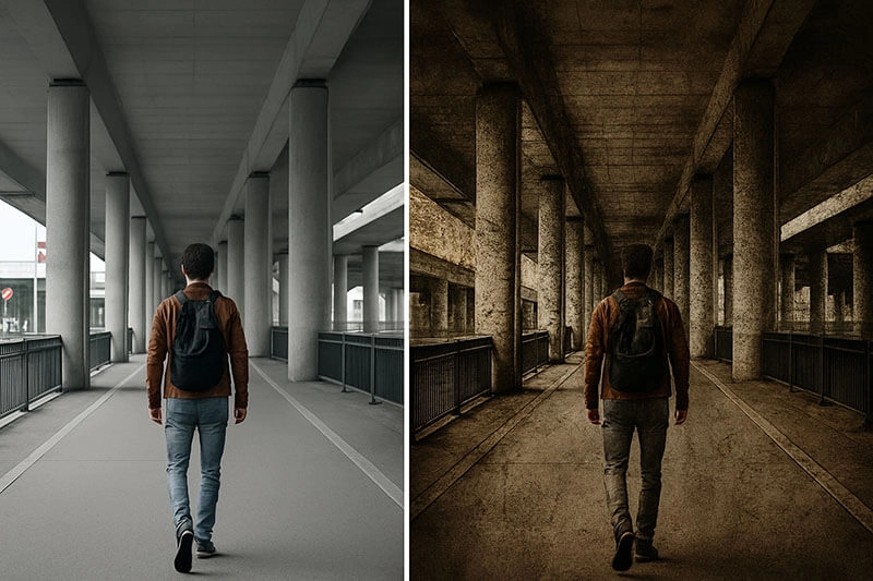 Grunge Effect Comparation