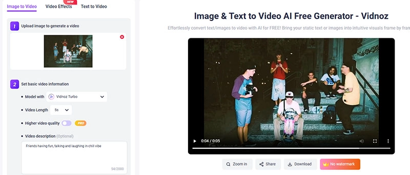 Grunge Effect Vidnoz Video