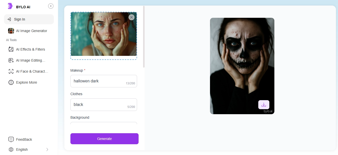 Halloween Face Filter
