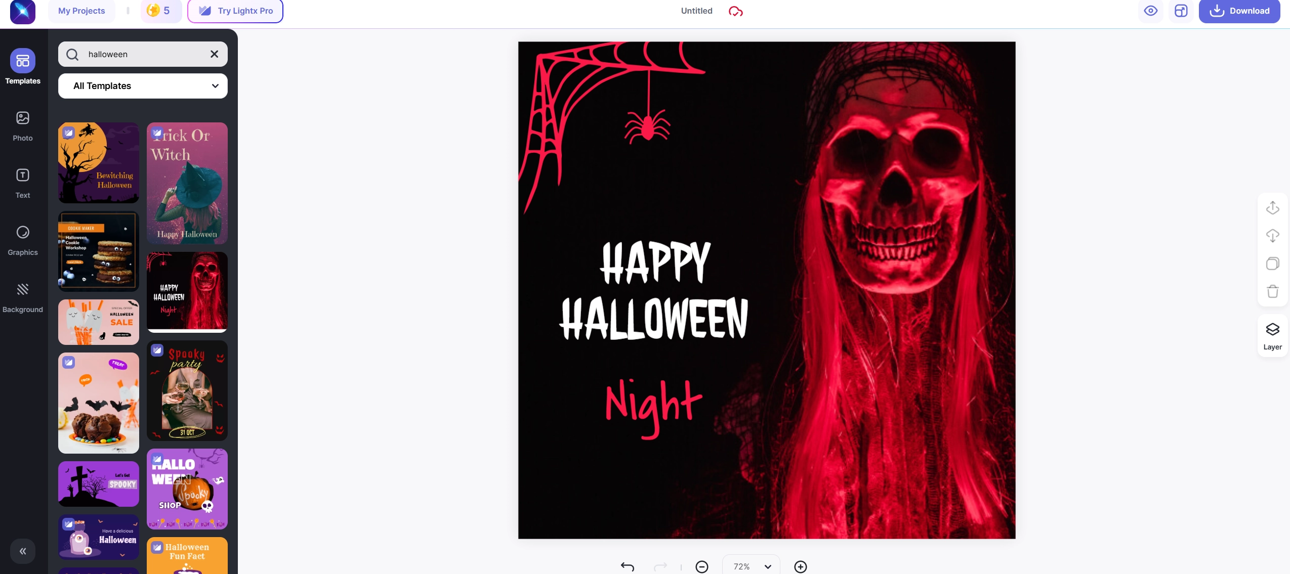 Halloween Photo Editor LightX