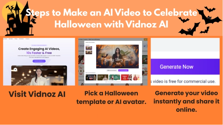 Halloween Photo Editor Vidnoz Video Process