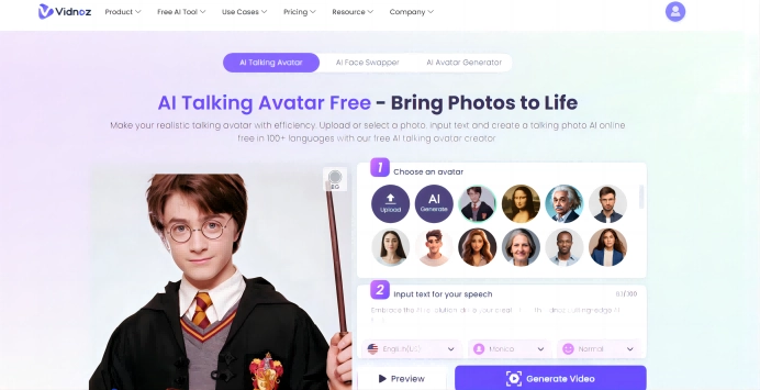 Harry Potter Face Swap AI Talking Avatar