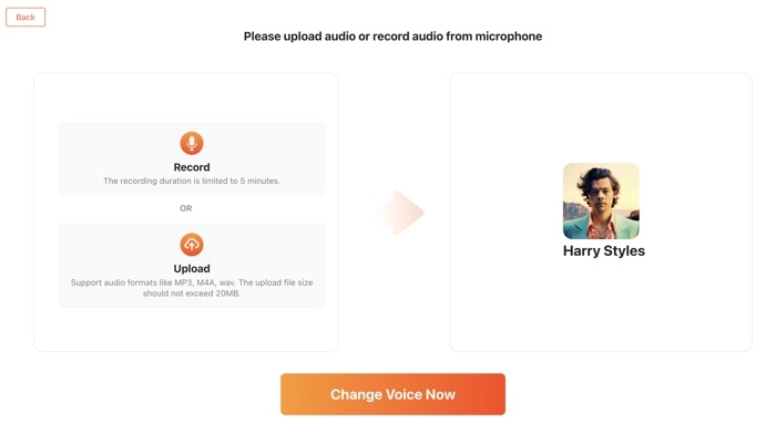 Harry Styles AI Voice Converter