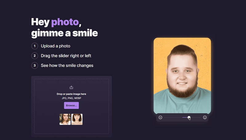 HeyPhoto Face Smile Editor Online Free