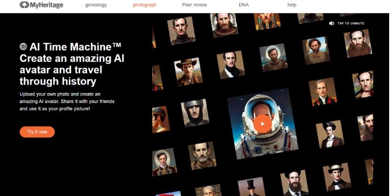 Historical AI Generator MyHeritage