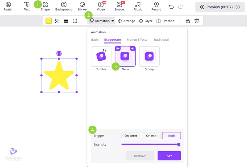 How to Add a Shape Animation to a Video