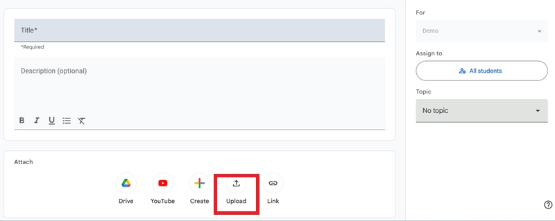 How To Add A Video To Google Classroom From Your Computer