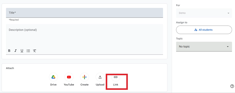 How To Add A Video To Google Classroom Using A Link