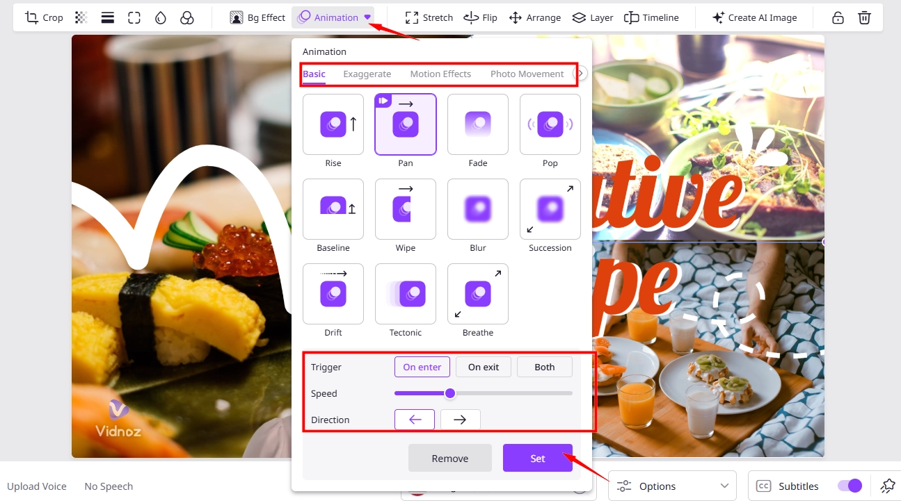 How to Add Effects on a Video - Customize Animation