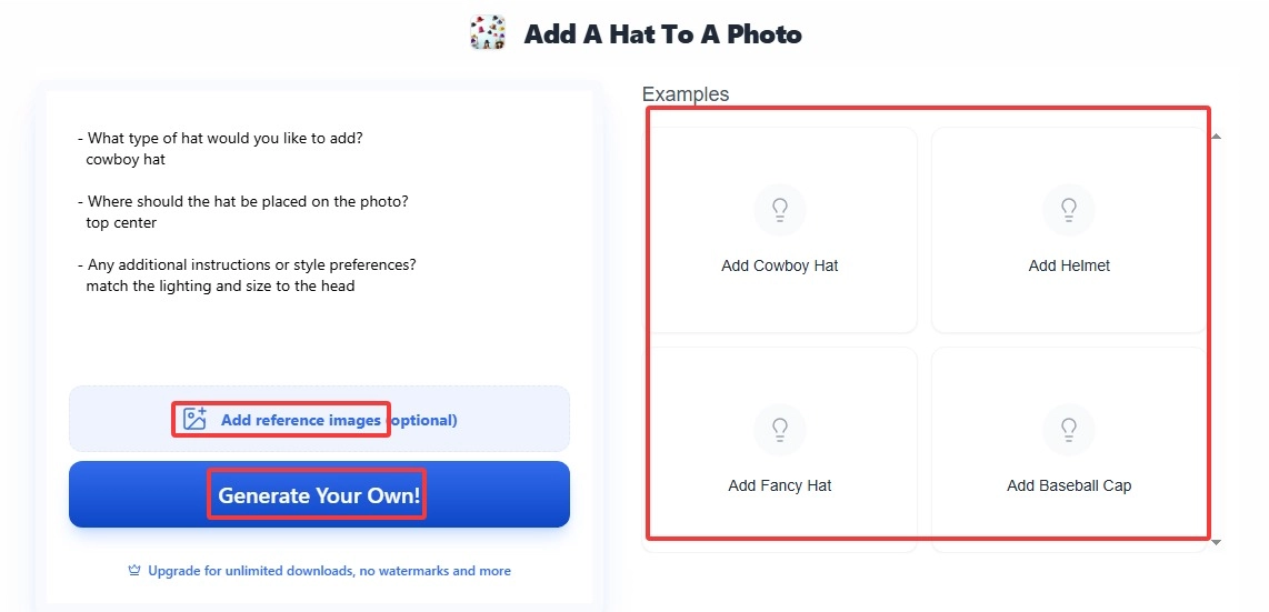 How to Add Hat to Photo with Vondy