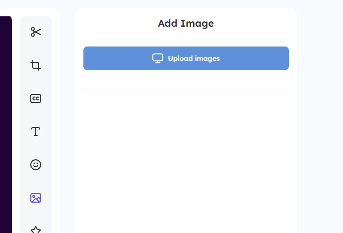 How to Add Photo to Video Vidnoz Upload Images