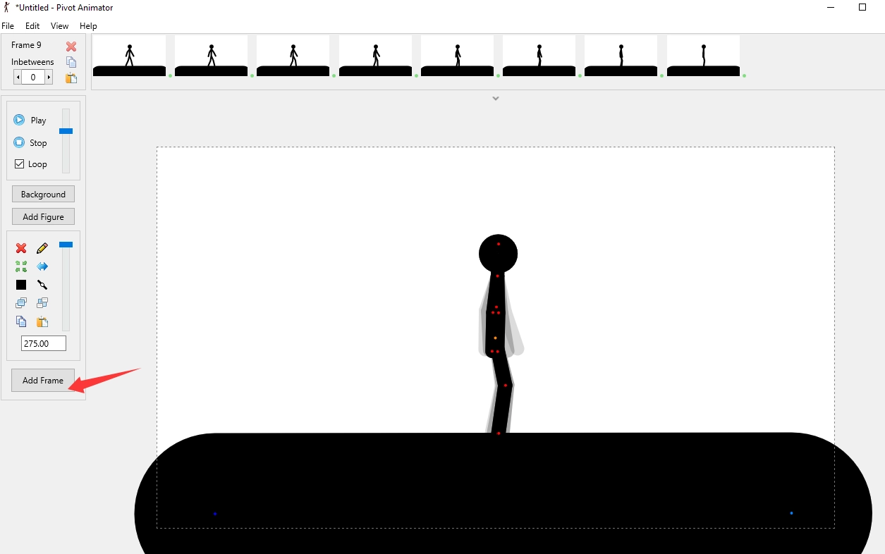 How to Animate Stickman Walking - 3