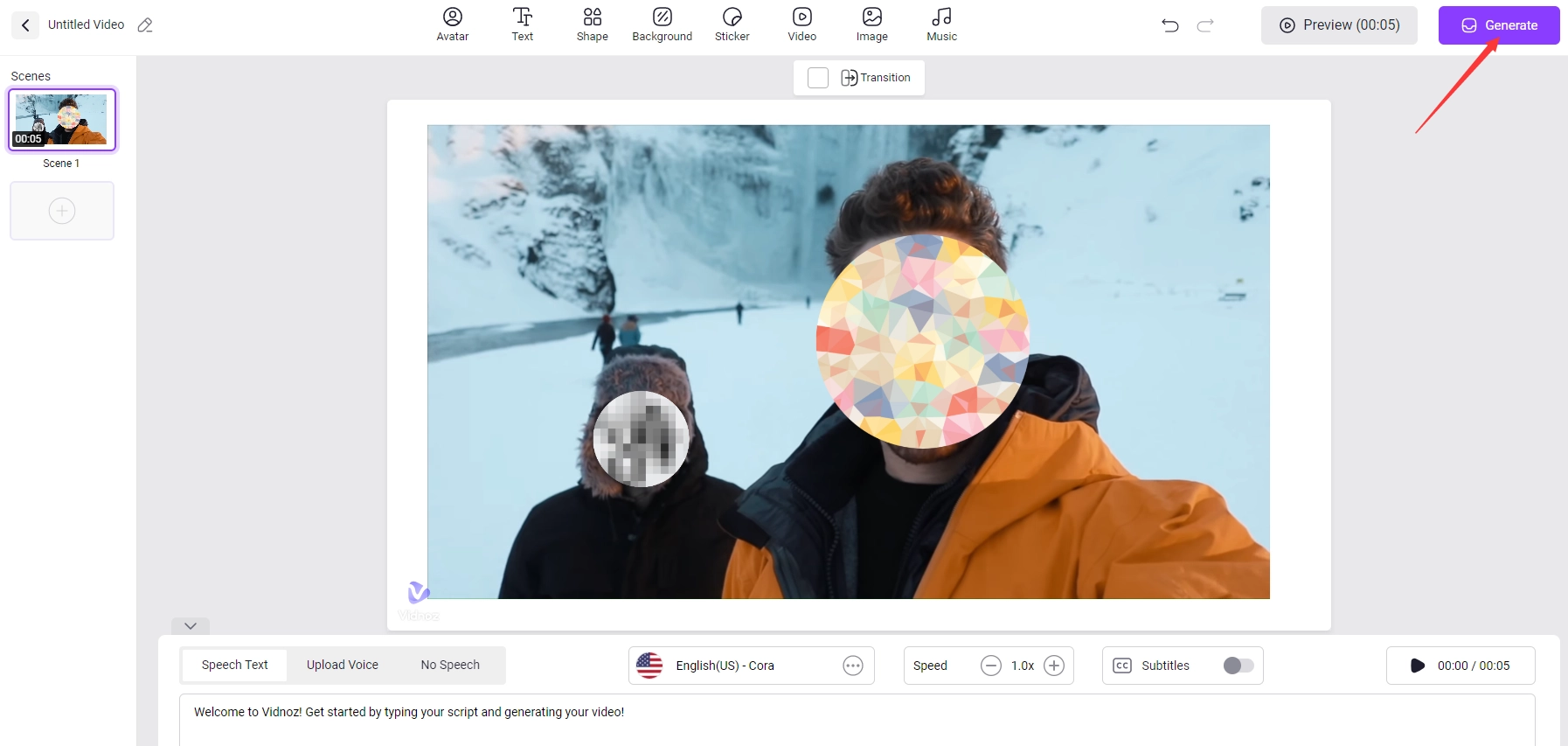 How to Blur a Face in Video Online 4