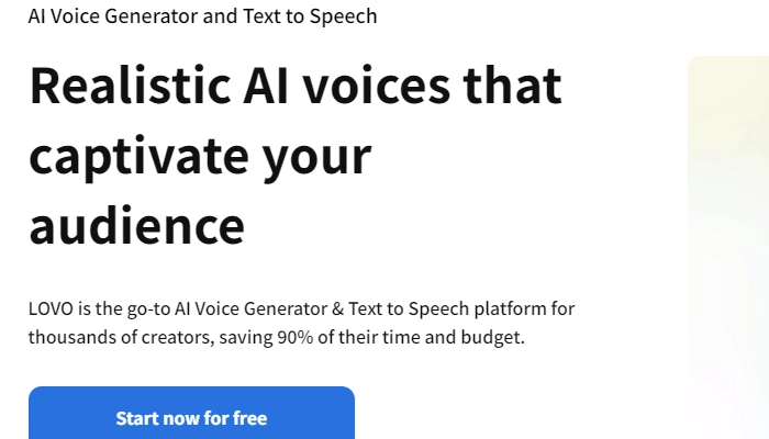 AI Voice Changer Lovo