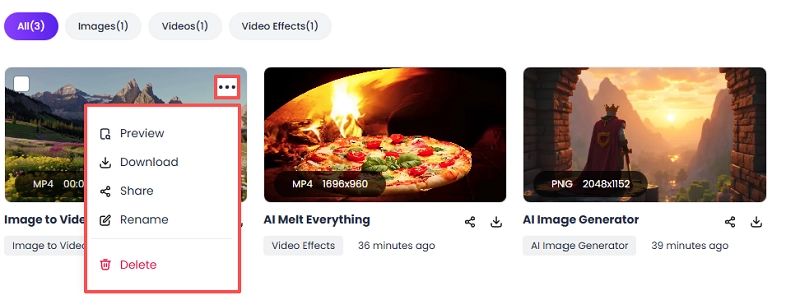 How to Check the Content Created on Vidnoz Gen-2