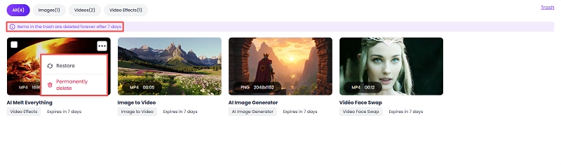 How to Check the Content Created on Vidnoz Gen-4