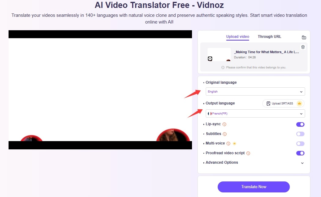 How to Convert MP4 to SRT Step 3