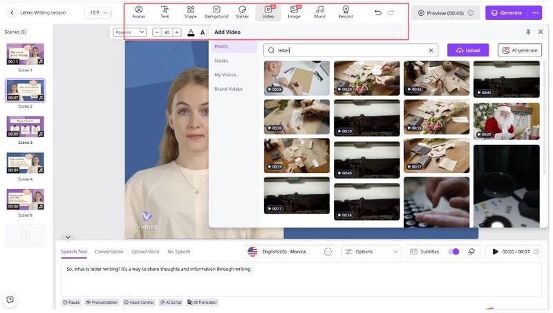 How to Create a Lesson Plan Video with AI - Step 4