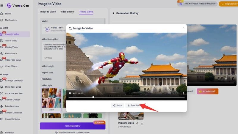 How to Create an AI Time Traveler Video – Step 4