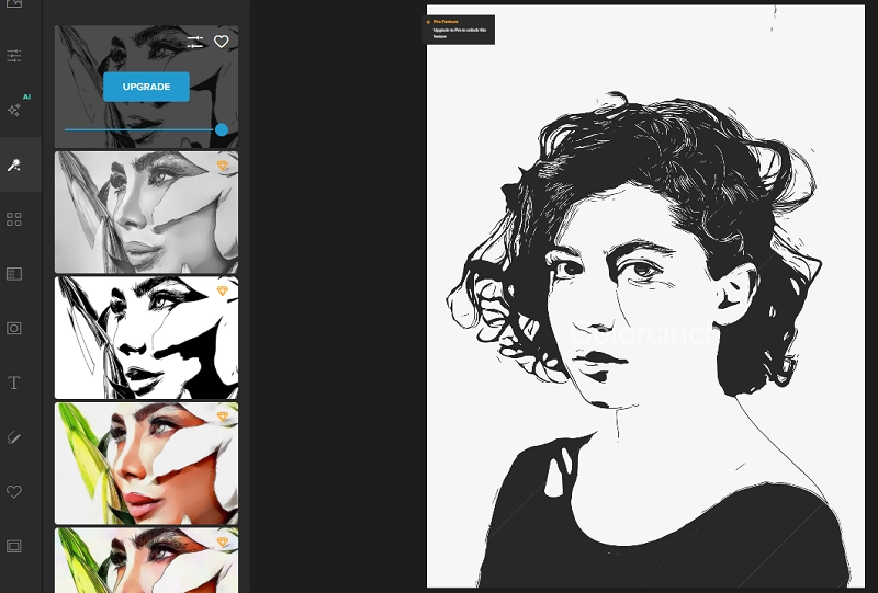 How to Draw a Sketch of a Face with Colorcinch