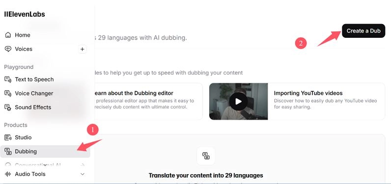 How to Dub YouTube Videos with Elevenlabs - Step 2