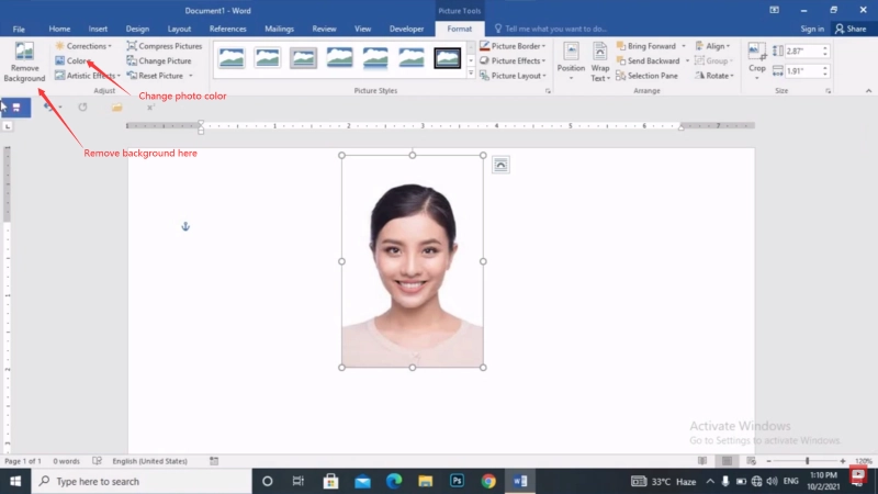 How to Edit ID Photos on a Computer - Word