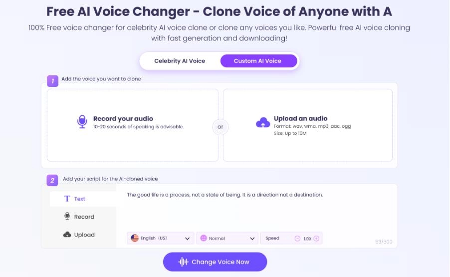 Create Vivid Jarvis Voice with AI Jarvis Voice Generator