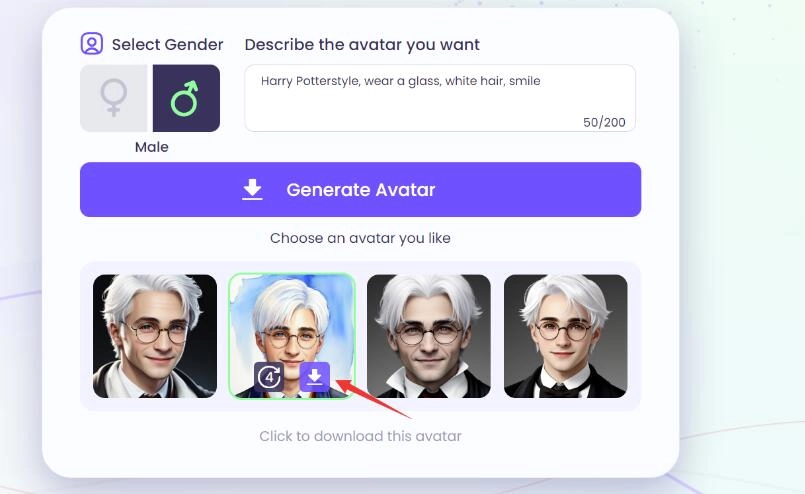 How to Generate Harry Potter Style Avatars from Text - Step 3