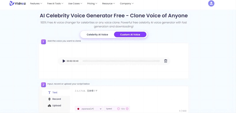 How to Get Gojo AI Voice Clone  Free Step Three Voice Clone Now