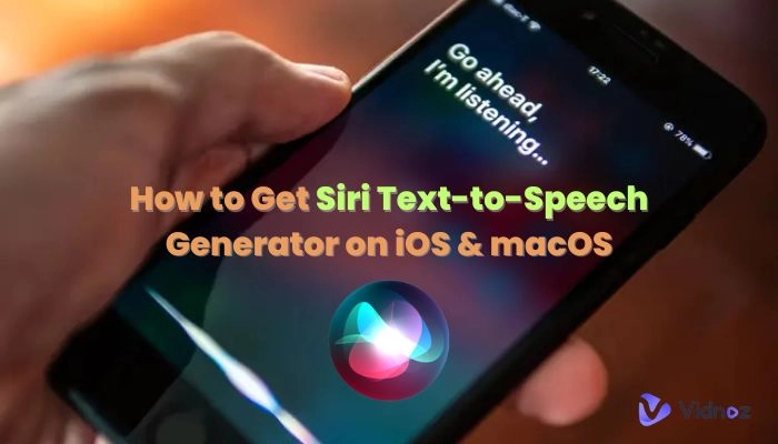 How to Get Siri Text-to-Speech Generator on iOS & macOS