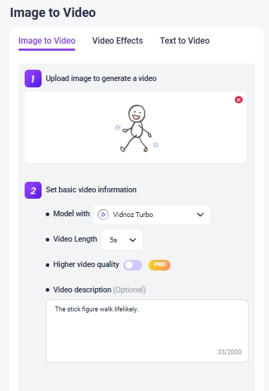 How to Guide AI to Animate a Stick Figure