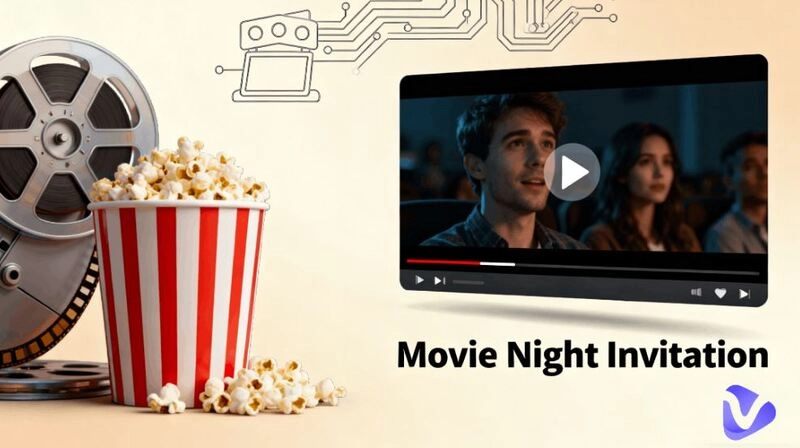 How to Make a Graphic or Video Movie Night Invitation Easily