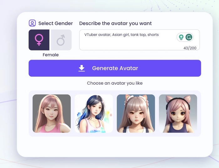 How to Make a VTuber Avatar with Vidnoz AI Avatar Generator