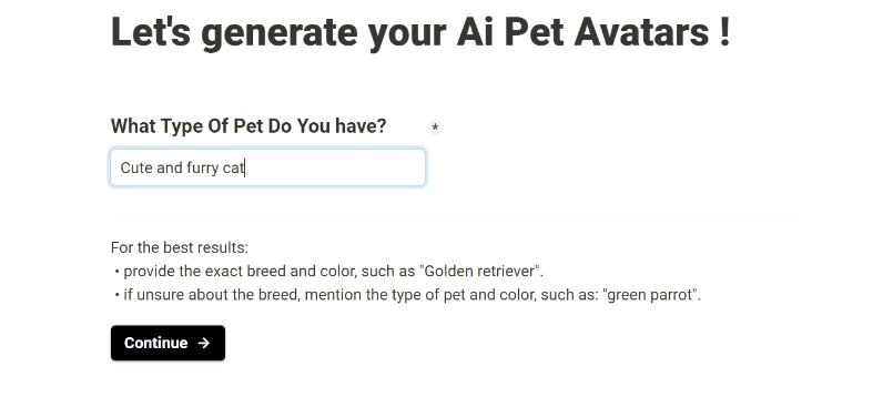 How to Make an AI Pet Avatar Easily - Step 2