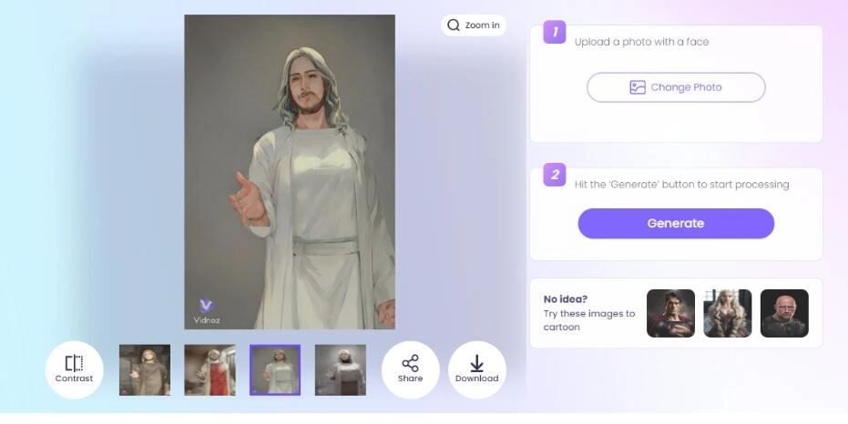 How to Make Cartoon AI Image of Jesus