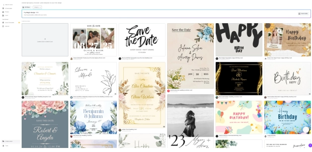 Canva Online Invitation Card Templates