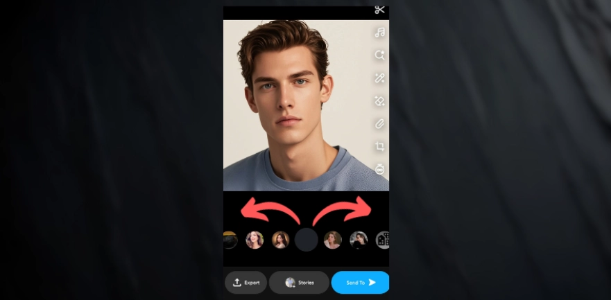 How to Remove a Snapchat Filter After Taking the Snap Step 1