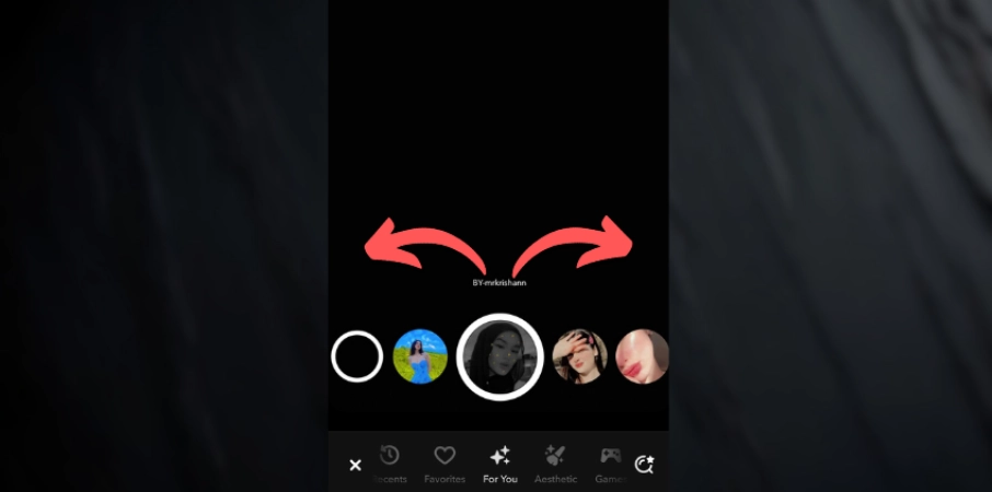 How to Remove a Snapchat Filter Before Taking the Snap Step 1