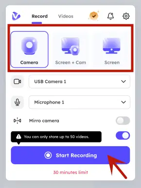 How to Screen Record with Sound on Mac/Win - Step 2