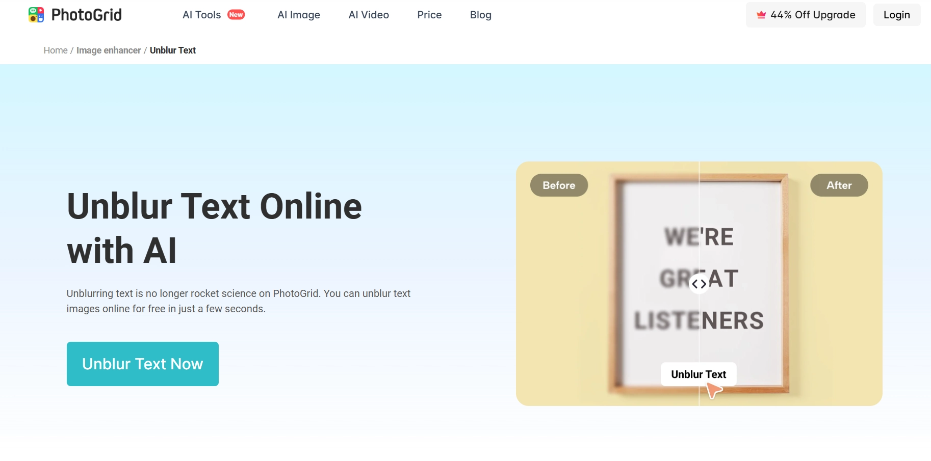 How to Unblur Text in an Image Photogrid