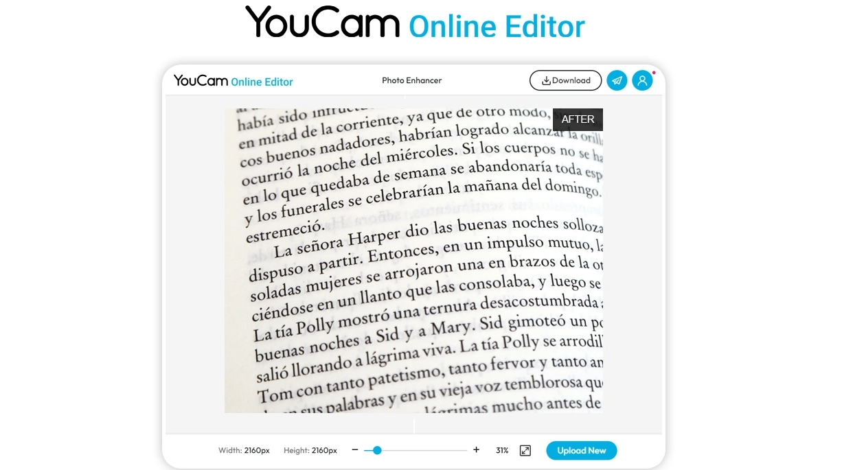 How to Unblur Text in an Image YouCam Online Editor