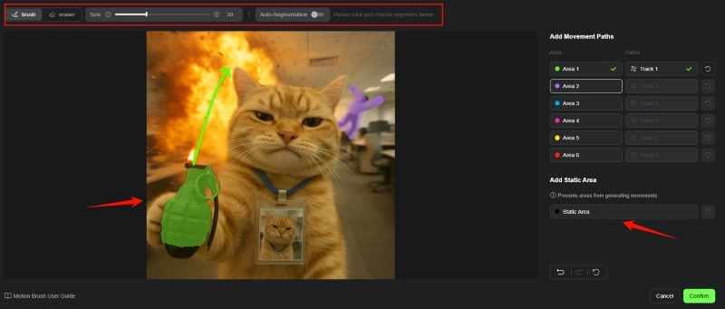 How to Use AI Motion Brush in Kling AI - Brush