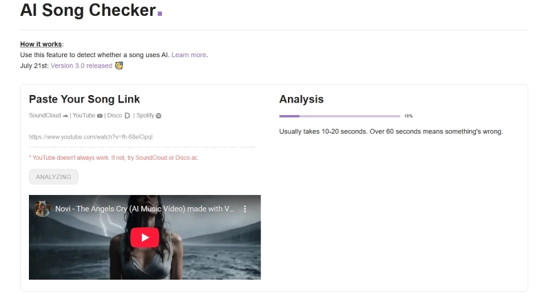 How to Use an AI Music Detector - Processing
