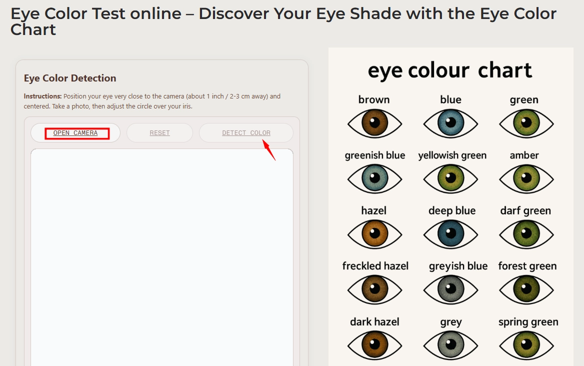 How to Use Eye Color Identifier Online Free