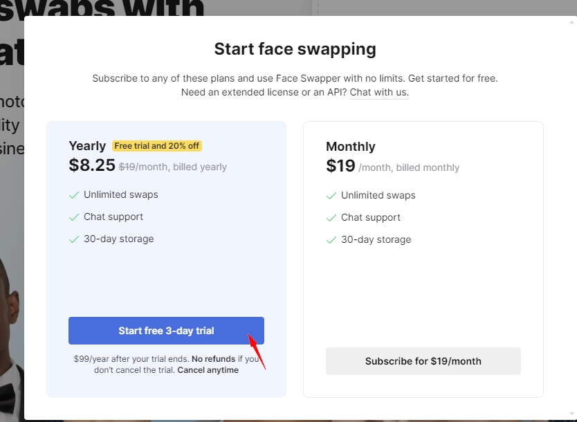 How to use icons8 Face Swapper - Pricing