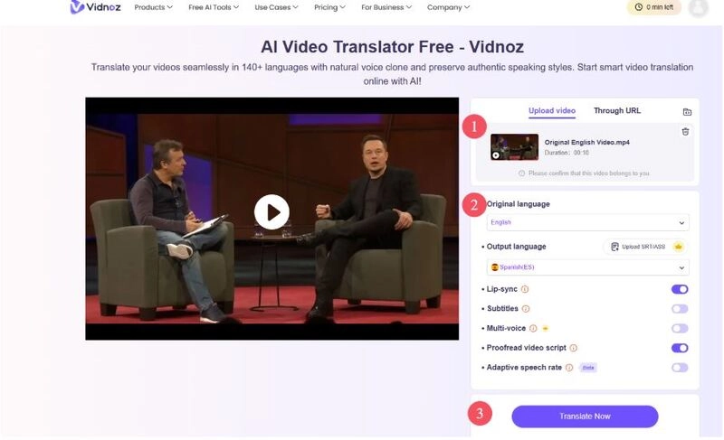 How to Use Vidnoz AI - Step 3