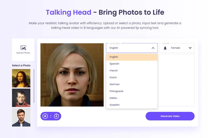 How to Use Vidnoz Talking Head