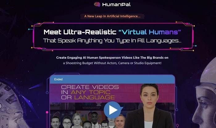 HumanPal AI 說話頭像工具